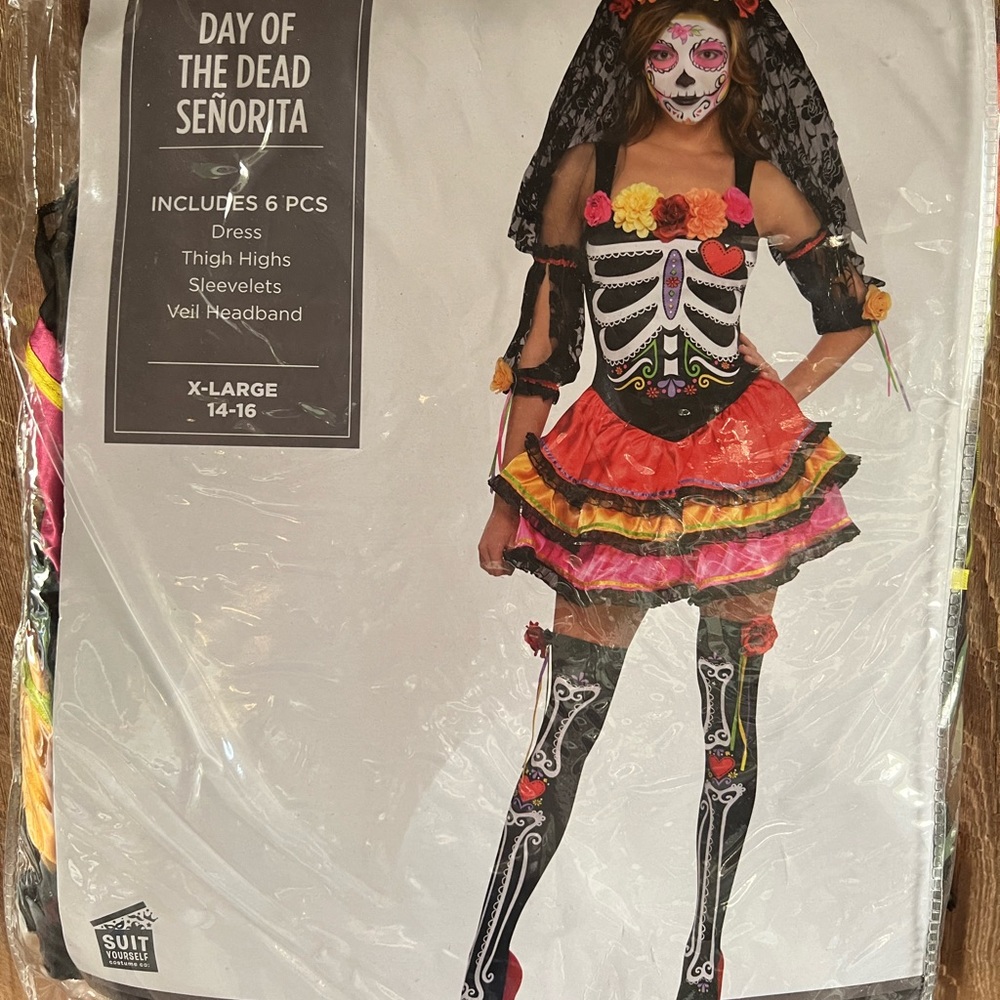 Halloween costume Day of the Dead XL